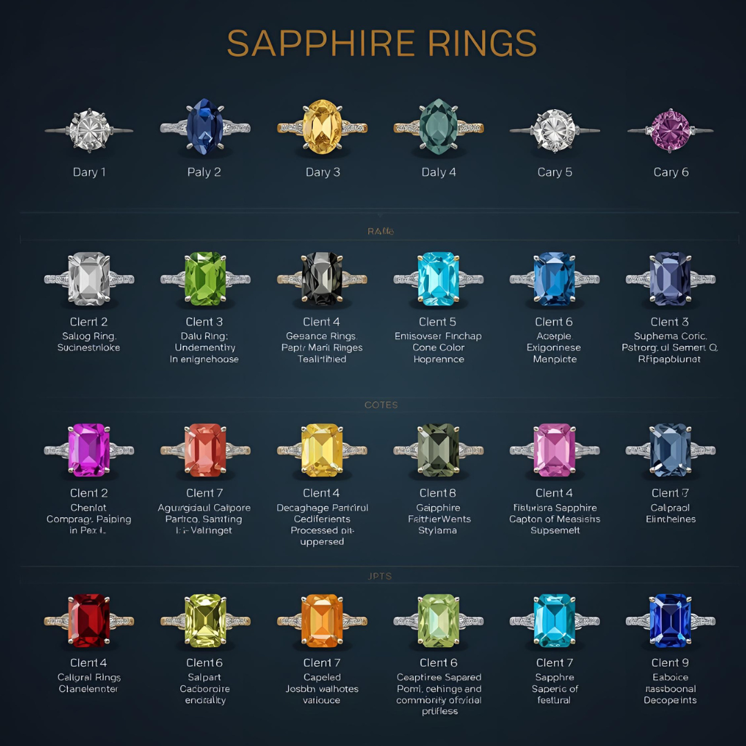 What Are The Different Colors Of Sapphire Rings